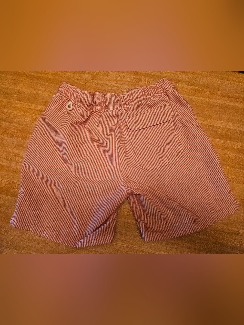 Goodfellow & Co Pink and White Seersucker Swim Trunks - Picture 2 of 4